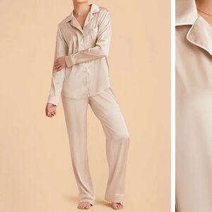 Birdy Grey Jonny Long Sleeves And Pants Satin PJ Set